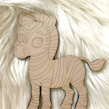 Zebra - Paint Your Own MDF Animals