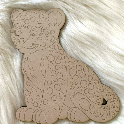Cheetah - Paint Your Own MDF Animals