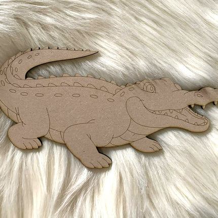 Crocodile - Paint Your Own MDF Animals