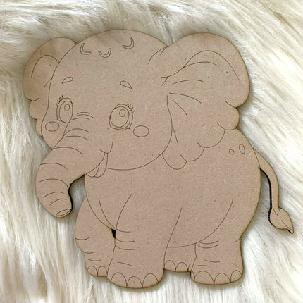 Elephant - Paint Your Own MDF Animals