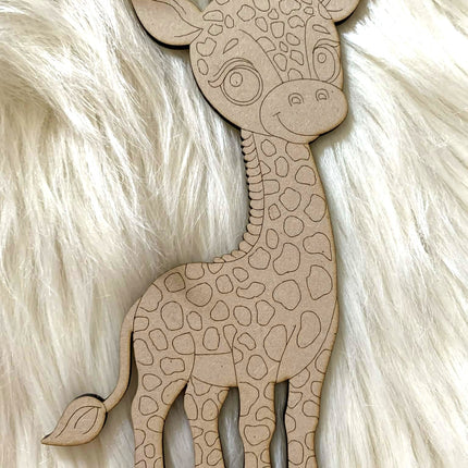 Giraffe - Paint Your Own MDF Animals