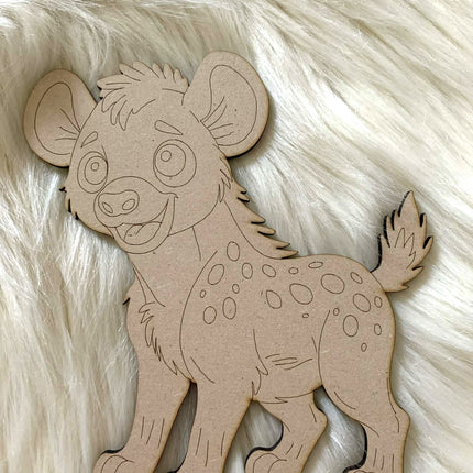 Hyena - Paint Your Own MDF Animals