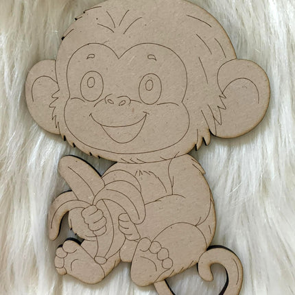 Monkey - Paint Your Own MDF Animals
