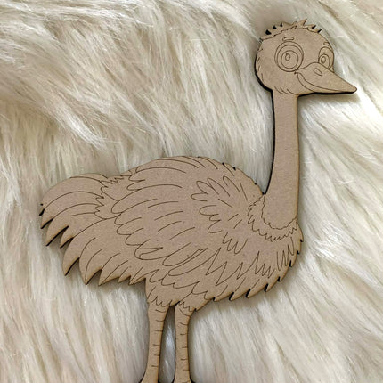 Ostrich - Paint Your Own MDF Animals