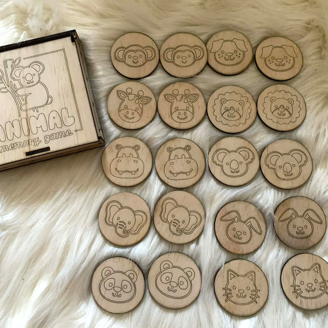 Memory Card Game - Animals