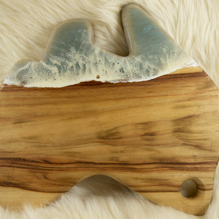 Australia Shaped Cheeseboard - Camphor Laurel Wood
