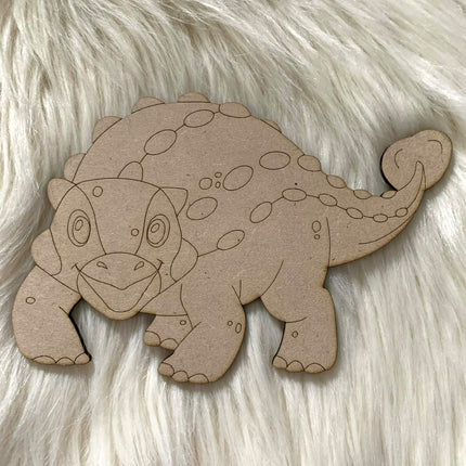 Ankylosaurus - Paint Your Own MDF Animal
