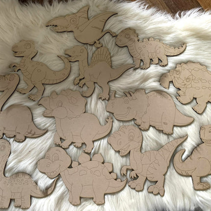 Paint Your Own Dinosaurs – Laser-Engraved & Perfect for Kids!