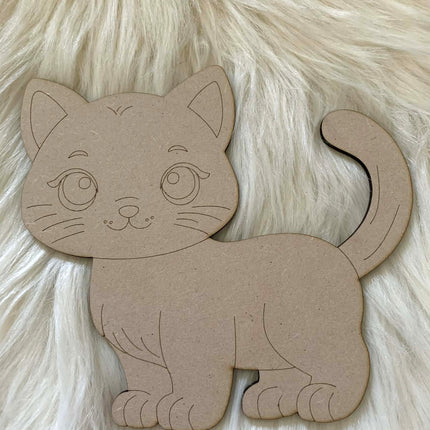 Cat - Paint Your Own MDF Animal