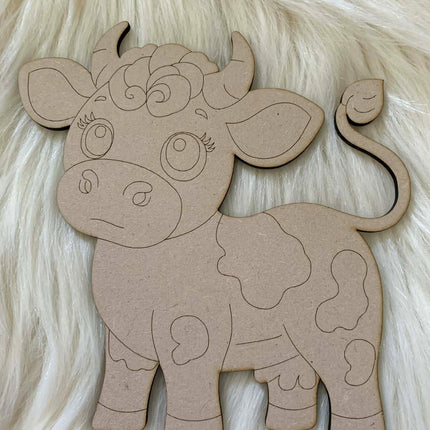 Cow - Paint Your Own MDF Animal