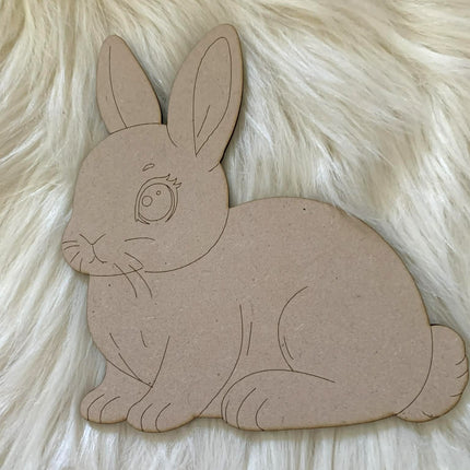 Rabbit - Paint Your Own MDF Animal