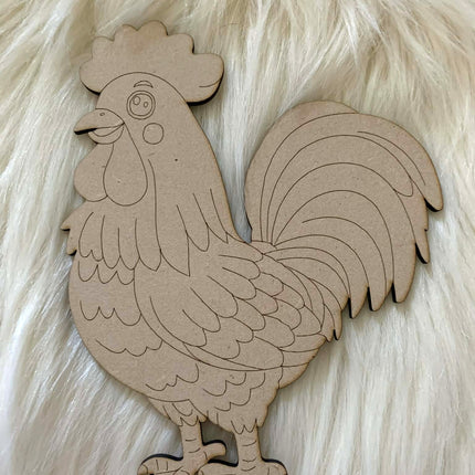 Rooster - Paint Your Own MDF Animal