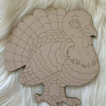 Turkey - Paint Your Own MDF Animal