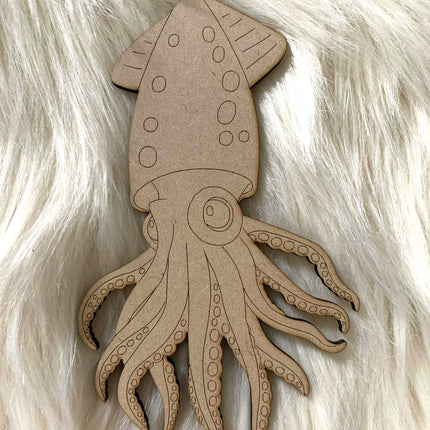 Squid - Paint Your Own MDF Animal