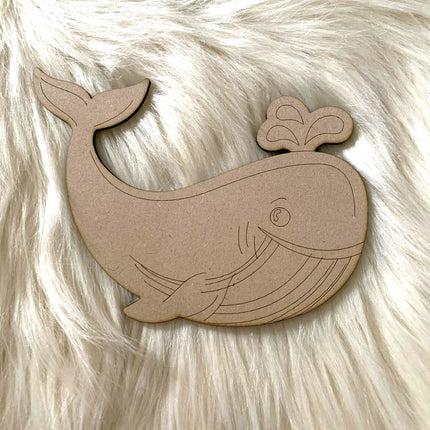 Whale - Paint Your Own MDF Animal