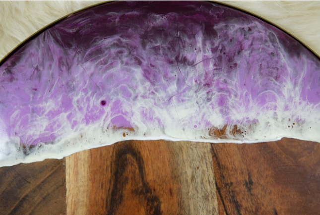 Large Circular Cheese Board - Acacia Wood