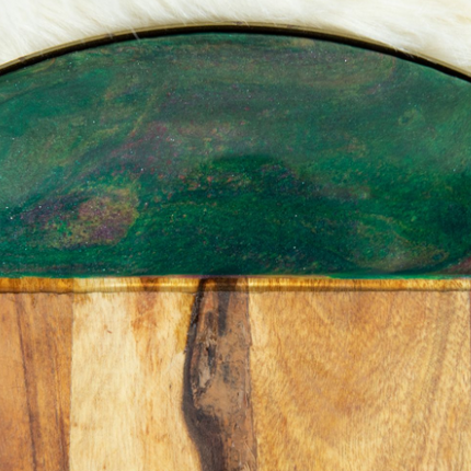 Large Circular Cheese Board - Acacia Wood
