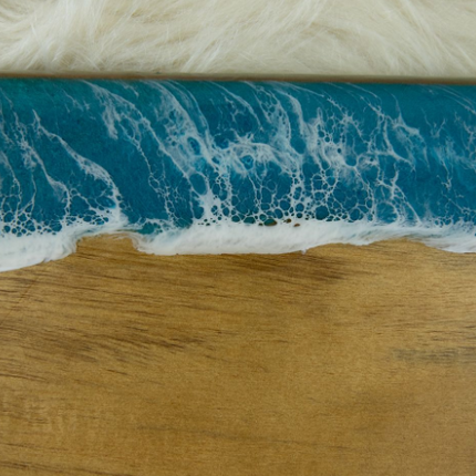 Small Cheese Board with Knife Set - Acacia Wood