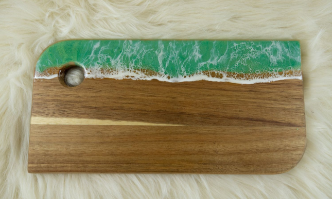 Small Cheese Board with Knife Set - Acacia Wood