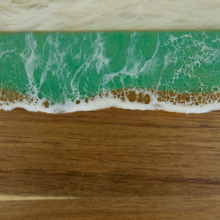 Small Cheese Board with Knife Set - Acacia Wood