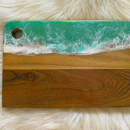 Small Cheeseboard with Knife Set - Teak Wood