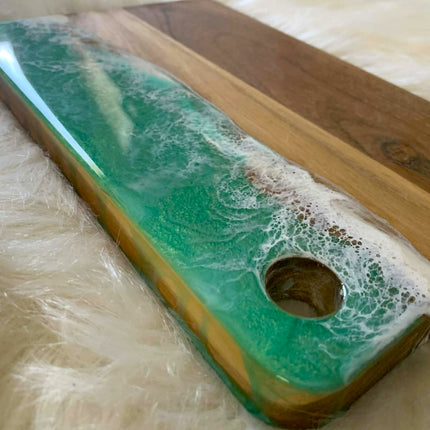 Small Cheeseboard with Knife Set - Teak Wood