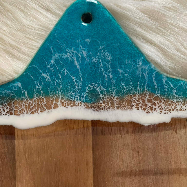 Star Shaped Cheeseboard with Cheese Knife and Fork - Teak Wood