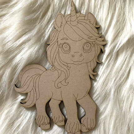 Unicorn 02 - Paint Your Own MDF Animal