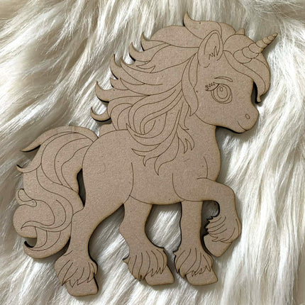 Unicorn 04 - Paint Your Own MDF Animal