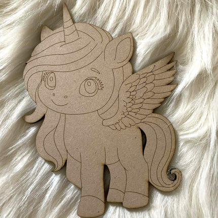Unicorn 05 - Paint Your Own MDF Animal