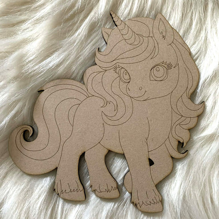 Unicorn 07 - Paint Your Own MDF Animal
