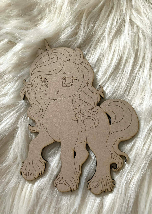 Unicorn 08 - Paint Your Own MDF Animal