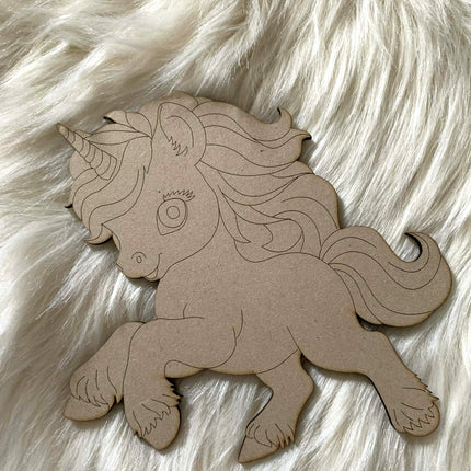 Unicorn 09 - Paint Your Own MDF Animal