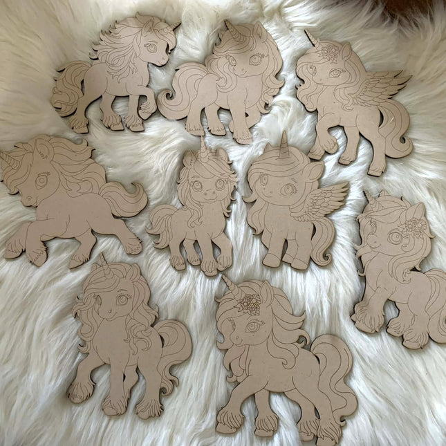 Paint Your Own Unicorns – Laser-Engraved & Perfect for Kids!